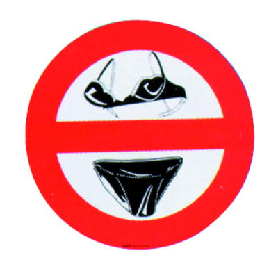 DIVIETO DI SLIP-REGGISENO A...