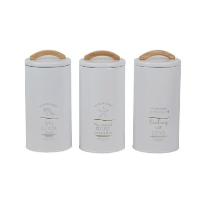 SET 3 PEZZI BARATTOLI DA...