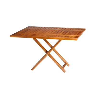 TAVOLO IN TEAK A DOPPIA...