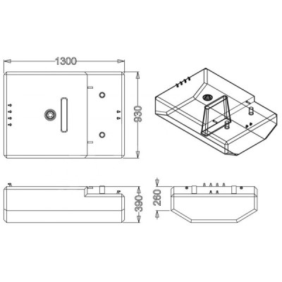SERBATOIO CARBURANTE LT.372